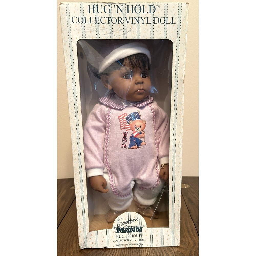 Baby Doll 16" Seymour Mann Hug' N Hold Collector Vinyl Doll-New